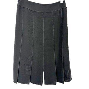 Drama  Paneled Black Knit Slit  bottom Vtg